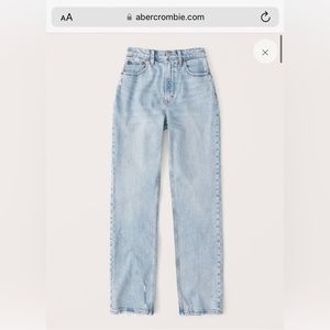 Abercrombie & Fitch 90’s straight leg Jean (curve love) size 25, size short